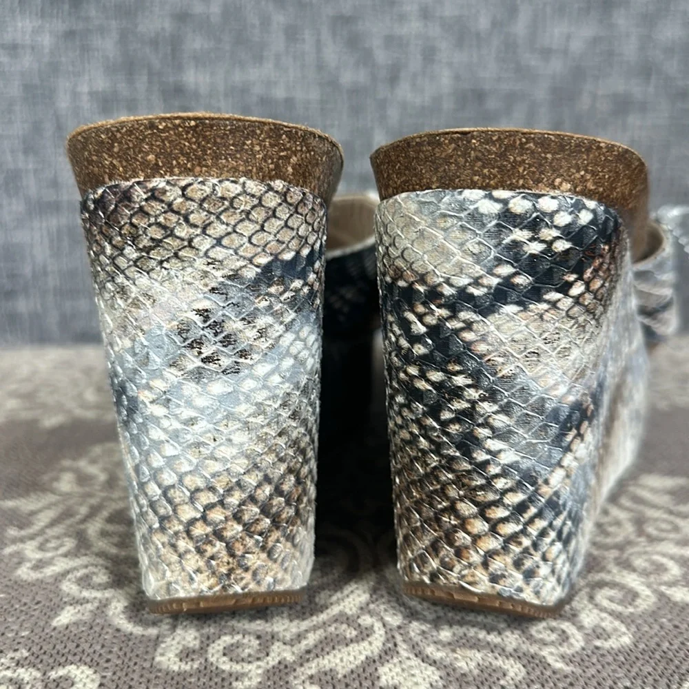 fenme 💕 Made in Spain 🇪🇸 Snakeskin Wedge; 8.5; Preloved EUC - Picture 4 of 7
